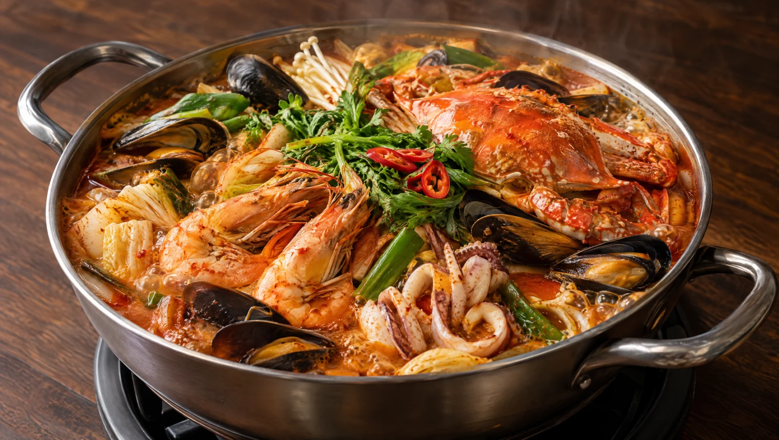 seafood hot pot